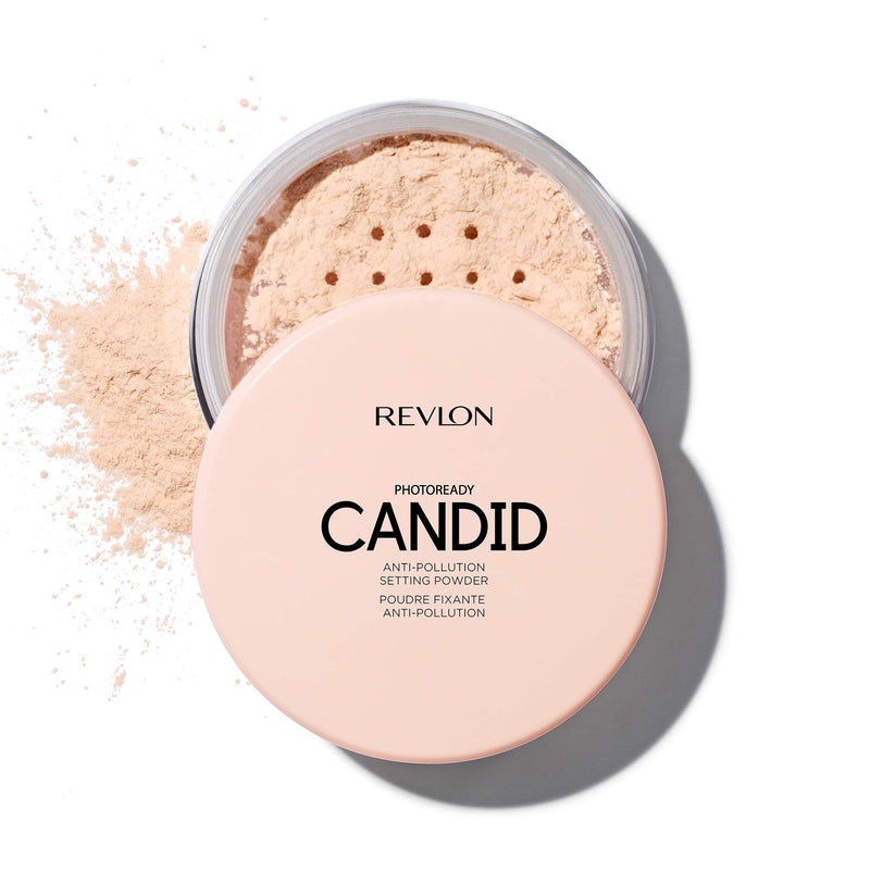 Revlon PhotoReady Candid Setting Powder, with Anti-Pollution, Antioxidant Ingredients, without Parabens, Pthalates and Fragrances, Shade Light, 0.5 Ounce REVLON