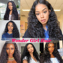 Transparent Lace Front Wigs Human Hair Wigs For Black Women T Shape Water Wave Lace Front Wigs Human Hair Middle Part Deep Wave Lace Front Wig 150% Density Pre Plucked With Baby Hair. Wonder Girl Store