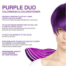 Celeb Luxury Viral Healthy Duo Color Depositing Colorwash Shampoo & Colorditioner Conditioner + BondFix Bond Rebuilder, Vegan, Sustainably Sourced Plant-Based, Purple Celeb Luxury