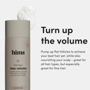 hims Max Volume Shampoo, 2 Pack - Volumizing Natural Shampoo for Men with Biotin - Adds Volume, Shine & Bounce - Citrus Spice - 2 x 6.4 fl oz Infinity Warehouse
