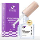 Nail Ridge Filler For Damaged Nails: Gelike ec 8 in 1 Nail Strengthener for Thin Nails and Growth - Protein Nail Ridge Filler with Top Coat Free Infinity Warehouse