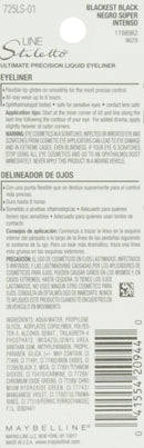 Maybelline New York Line Stiletto Ultimate Precision Liquid Eyeliner, Blackest Black, 0.05 fl. oz. Maybelline New York