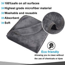 Sinland Microfiber Facial Cloths Fast Drying Washcloth 12inch x 12inch (6pack, Blue+Navy Blue+Grey) SINLAND