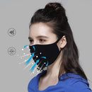 8Pack Fashion Protective, Unisex Black Dust Cotton, Washable, Reusable Cotton Fabric Mouth Covering MEISEN