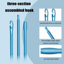 Hair Curlers Hook Spiral Curls Hook 2 Pcs Extended No Heat 20.3 Inch Super Long Wave Hair Curlers Styling Hook (blue) BEAUTIYAND
