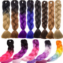 Jumbo Braiding Hair 24 inch Jumbo Braid Hair Extensions Jumbo Box Braids Crochet Hair Long Rainbow Colorful for Women Kids DIY High Temperature Synthetic Fiber Ash Blonde 1 Bundle Benehair