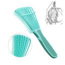 Detangling Brush for Curly Hair, Black Hair Detangler, Afro Textured 3a to 4c Kinky Wavy, for Wet/Dry/Long Thick Curly Hair, Exfoliating Your Scalp for Beautiful and Shiny Curls (Green) COLORCASA Store