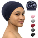 Satin Bonnet Lined Sleeping Beanie Hat Bamboo Headwear Frizzy Natural Hair Nurse Cap for Women and Men CAPLORD