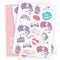 xo, Fetti Unicorn Party Supplies Temporary Tattoos for Kids - 36 Glitter Styles | Unicorn Party Favors and Birthday Decorations + Halloween Costume xo, Fetti