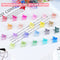 EAONE 100Pcs Butterfly Hair Clips Pastel Hair Clips Mini Cute Clips Hair Accessories for Hair 90s Girls Women with Box Package, Gradient Tansparency Colors EAONE