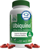 Health Thru Nutrition Ubiquinol 300mg 120 Softgels as Kaneka QH Reduced CoQ-10 | Stabilized - 3rd Party Tested | Enhanced Bioavailability | Cardiovascular & Mitochondria Function Support | Non-GMO Infinity Warehouse