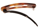 France Luxe Mini Cutout Rectangle on Plastic Tige Boule Barrette - Tortoise France Luxe
