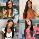 4x4 Lace Front Wigs Straight Hair Human Hair Lace Closure Wigs For Black Women Pre Plucked Hairline Human Hair Lace Front Wigs with Baby Hair Bleached Knots 14inch Morbeau