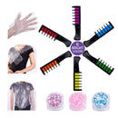 Hair Chalks for Girls, 6 Bright Temporary Washable Hair Color Combs with 3 Glitter, Hair Chalk Dyeing for Birthday Cosplay Halloween Party, Non-Toxic, Safe for Kids & Teens Byhoo