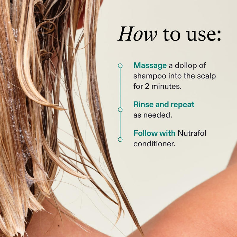 Nutrafol Shampoo, Cleanse and Hydrate Hair and Scalp, Improves Hair Volume, Strength and Texture, Physician-formulated for Thinning Hair, Color Safe, Sulfate Free Infinity Warehouse