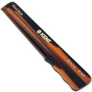 Kent R18T Handmade All Fine Tooth Pocket Comb for Men, Hair Comb Straightener for Everyday Grooming Styling Hair, Mustache and Beard, Use Dry or with Balms, Saw Cut and Hand Polished, Made in England KENT