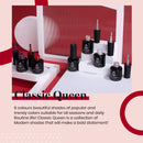 Beetles Gel Nail Polish Holiday Set - Magic New Year 6 Colors Red Black Nude Gel Polish Kit Christmas Gift White Pink Glitters Nail Gel Polish Soak Off LED Gel Nail Kit Manicure DIY Home beetles Gel Polish