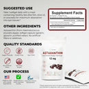 Astaxanthin 12mg Antioxidants Supplement – Natural Microalgae Source – Lipid-Based Softgel for Enhanced Absorption – Cognitive, Vision & Joint Support – 30 Softgels (Pack of 2) Infinity Warehouse