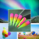 AwsmColor Gel Nail Polish Set, Neon Soak Off Nail Gel Kit, 2021 Nail Design Bright Red Pastel Pink Jelly Rainbow Gel Polish 6 Bottles 8ML Soak Off Gels for Girl Women awsmcolor