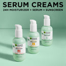 Garnier SkinActive Green Labs Hyalu-Melon Replumping Serum Cream Moisturizer with SPF 30 and Hyaluronic Acid + Watermelon and Trial Size Micellar Cleansing (In Carton) (Packaging May Vary) Garnier