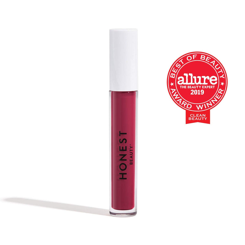 Honest Beauty Liquid Lipstick, Fearless with Avocado oil + Hyaluronic Acid |Lasting Hydration | EWG Certified + Dermatologist tested & Vegan + Cruelty free | 0.12 fl. oz. Honest Beauty