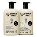 California Naturals Coconut Shampoo & Conditioner Set, Natural, Vegan, Cruelty, Silicone, Paraben, and Sulfate Free Shampoo, All Hair Types, 20 Fl Oz (Pack of 2), Classic Clean Coconut Infinity Warehouse