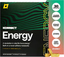 Korrect Energy Paraxanthine Supplement | Clean Energy & Focus Support | Caffeine Alternative for Mental Clarity & Jitter-Free Stamina | Vegan, Gluten Free, Non-GMO | 30 Capsules Infinity Warehouse
