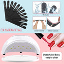 Easkep UV LED Nail Lamp 86W Nail Dryer With LED UV Light for Nails Lamp 4 Timer Setting Auto Sensor, Temperature Protection Gel Nail Polish Curing Dryer for Home and Salon Easkep