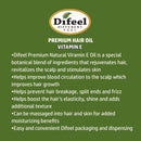 Difeel Premium Natural Hair Oil - Vitamin E Oil 2.5 ounce Difeel