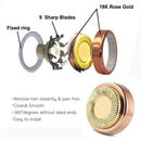 Facial Hair Remover Replacement Heads for Finishing Touch Flawless Women's Hair Removal Tool, 18K Rose gold, As Seen On TV, (6Pcs) FOUUA
