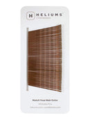 Heliums 2 Inch Wavy Bobby Pins, Brown Color, 48 Pins Heliums Store