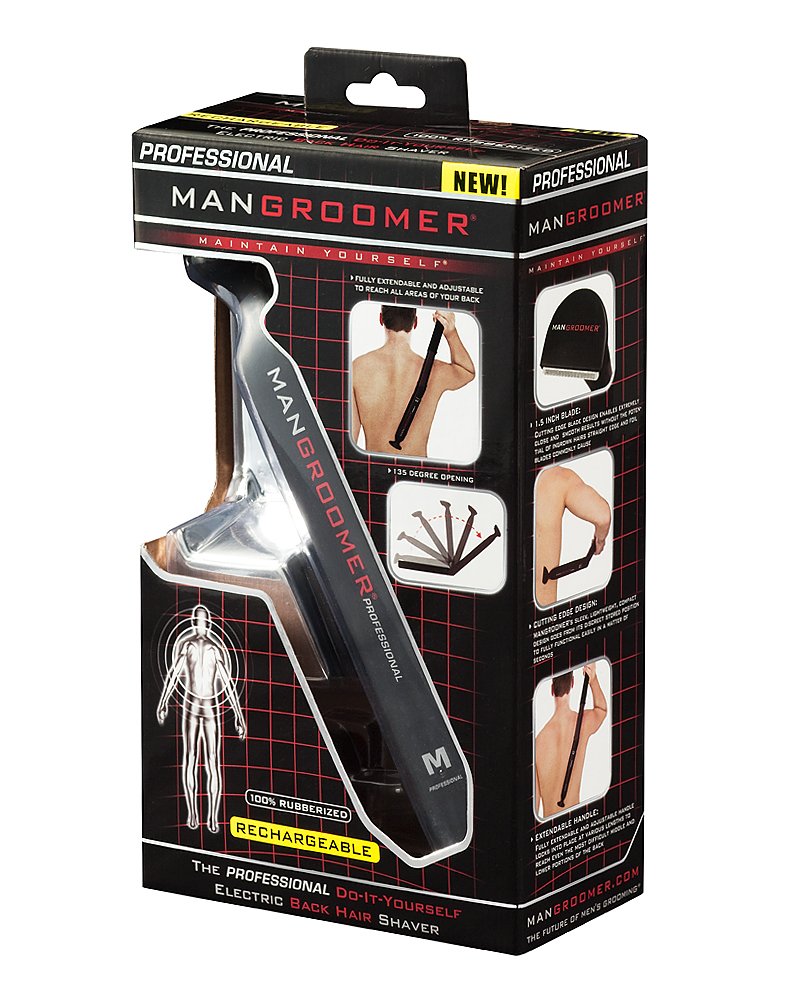 MANGROOMER - PROFESSIONAL Do-It-Yourself Electric Back Hair Shaver MANGROOMER