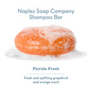 Naples Soap Company, 50-75 Use, Solid Shampoo Bar, Gentle, Eco-Friendly Haircare Helps Ensure Nourished and Healthy Hair, All Hair Types, Florida Fresh, 1.75 oz. Naples Soap Company Naturally Better Skin Care