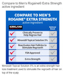 KIRKLAND SIGNATURE Minoxidil 5% Hair Regrowth Treatment for Men | 6 Months Supply | Topical Solution | Extra Strength | Clinically Proven | Unscented Drops | Dropper Included Infinity Warehouse
