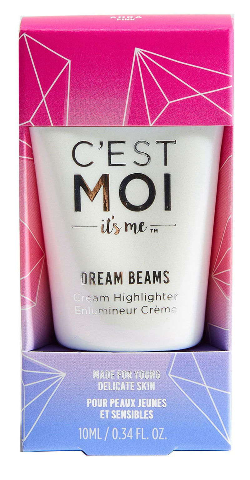 C'est Moi Dream Beams Cream Highlighter | Gentle, Lightweight, Blendable Cream Highlighter Gives Skin a Dreamy Luminous Glow, Enriched with Shea Butter and Aloe Leaf | Moonstruck (Opal), 0.34 Fl Oz C'est Moi