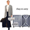 3Pcs Makeup Bags for Women, Travel Makeup Bag, Large Cosmetic Bag, Marble Makeup Bag with 10 Pcs Brushes, Makeup Case Organizer with Adjustable Dividers SIHOHAN