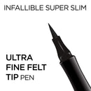 L'Oreal Paris Makeup Infallible Super Slim Long-Lasting Liquid Eyeliner, Ultra-Fine Felt Tip, Quick Drying Formula, Glides on Smoothly, Brown, Pack of 1 L'Oréal Paris