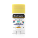 Neutrogena Sheer Zinc Oxide Kids Mineral Sunscreen Stick, Broad Spectrum SPF 50+ & UVA/UVB Protection & Water Resistant with Residue Free, No Mess Application/Oil/Paraben/Fragrance, 1.5 Oz Neutrogena