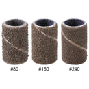 PANA 100 Pieces Nail Sanding Bands Professional Nail Manicure Great Fit for Nail Drill Bits for Acrylic Nails (150 Grit, Brown) PANA