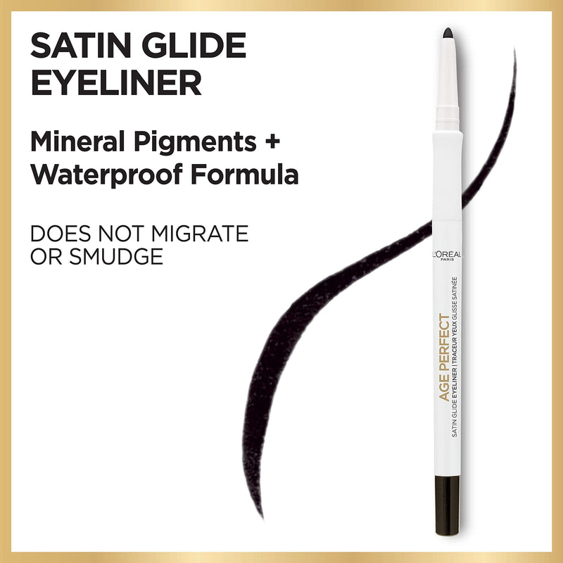L'Oreal Paris Age Perfect Satin Glide Eyeliner with Mineral Pigments, Brown L'Oreal Paris