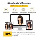ENTRANCED STYLES Short Dark Brown Wigs for Women Wavy Bob Wig with Bangs Women's Shoulder Length Synthetic Curly Pastel Bob Wig for Girl Colorful Cosplay Wigs ENTRANCED STYLES