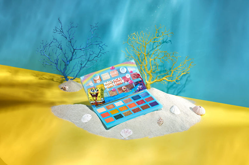 Wet n Wild Palette SpongeBob Squarepants Makeup Eyeshadow and Makeup Pigment Set 1114233, Nautical Nonsense, 0.82 Ounce Wet n Wild