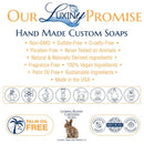 Natural Soap Bar, Luxiny Patchouli Scrub Handmade Body Soap and Bath Soap Bar is a Palm Oil Free Moisturizing Vegan Castile Soap with Essential Oil for All Skin Types Including Sensitive Skin (3 Pack) Luxiny