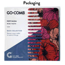 Go-Comb - Wallet Sized Hair & Travel Comb - Wide Tooth - Women's Plastic 3-Pack Go-Comb
