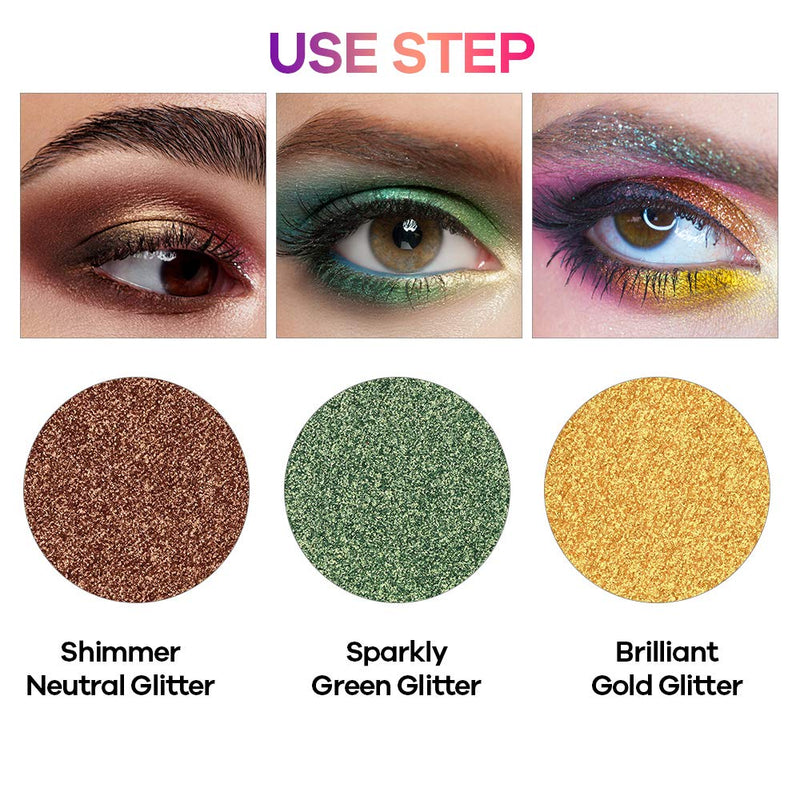 EYESEEK Colorful Eyeshadow Palette High Pigmented Makeup Palette Metallic And Shimmer Eyeshadow Pallet Easy To Blend Long Lasting Eye Shadow Makeup Pallet EYESEEK