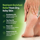 Foot and Body Oil with Tea Tree Oil - Hydrating Foot Care and Foot Spa for Cracked Heel Repair - Soothes Dry, Irritated Skin and Foot Odor - (4oz) Infinity Warehouse