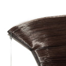Miracle Translucent Invisible Wire Fish Line on Clip in Hair Extensions 20-24 Inch Straight Wavy Curly Synthetic Hairpieces 20 Inch Straight Dark Brown Benehair