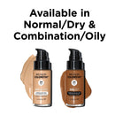 Liquid Foundation by Revlon, ColorStay Face Makeup for Halloween Makeup Kit, Combination & Oily Skin, SPF 15, Medium-Full Coverage with Matte Finish, Buff (150), 1.0 oz REVLON