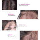 unique beauty Straight Lace Front Wigs Human Hair 9A Brazilian Virgin Human Hair 13x4 Lace Frontal Wigs Human Hair 150% Density Pre Plucked with Baby Hair For Black Women Natural Color (28 inch) Generic