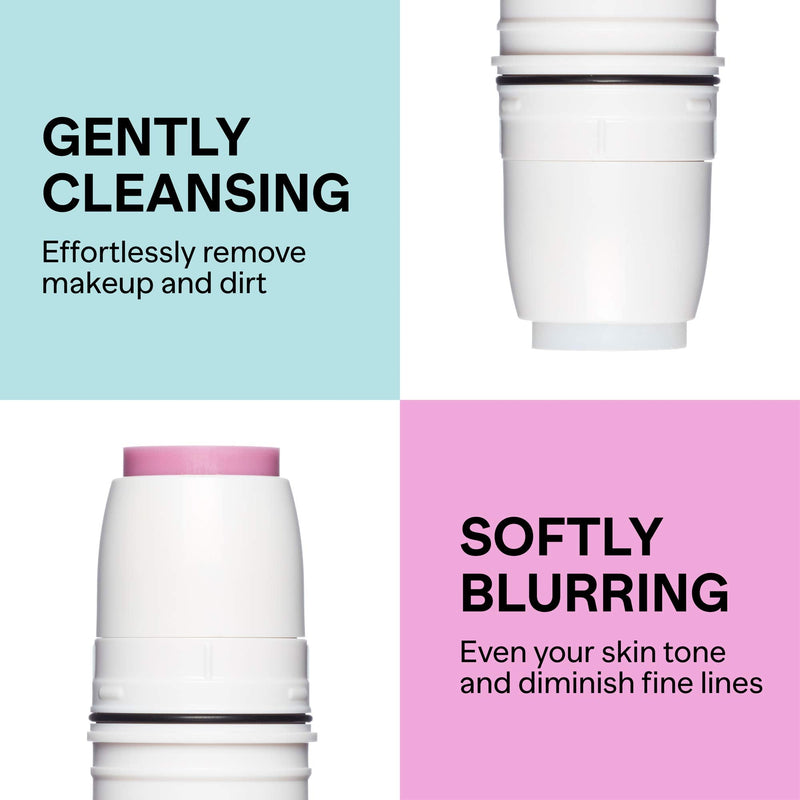 Ready Set Jet Cleanse and Prime Beauty Baton – Multi-Functional & Customizable Waterless Cleanser & Blurring Primer to Cleanse and Diminish the Appearance of Wrinkles & Pores for Flawless Skin – 8.5 g Ready Set Jet